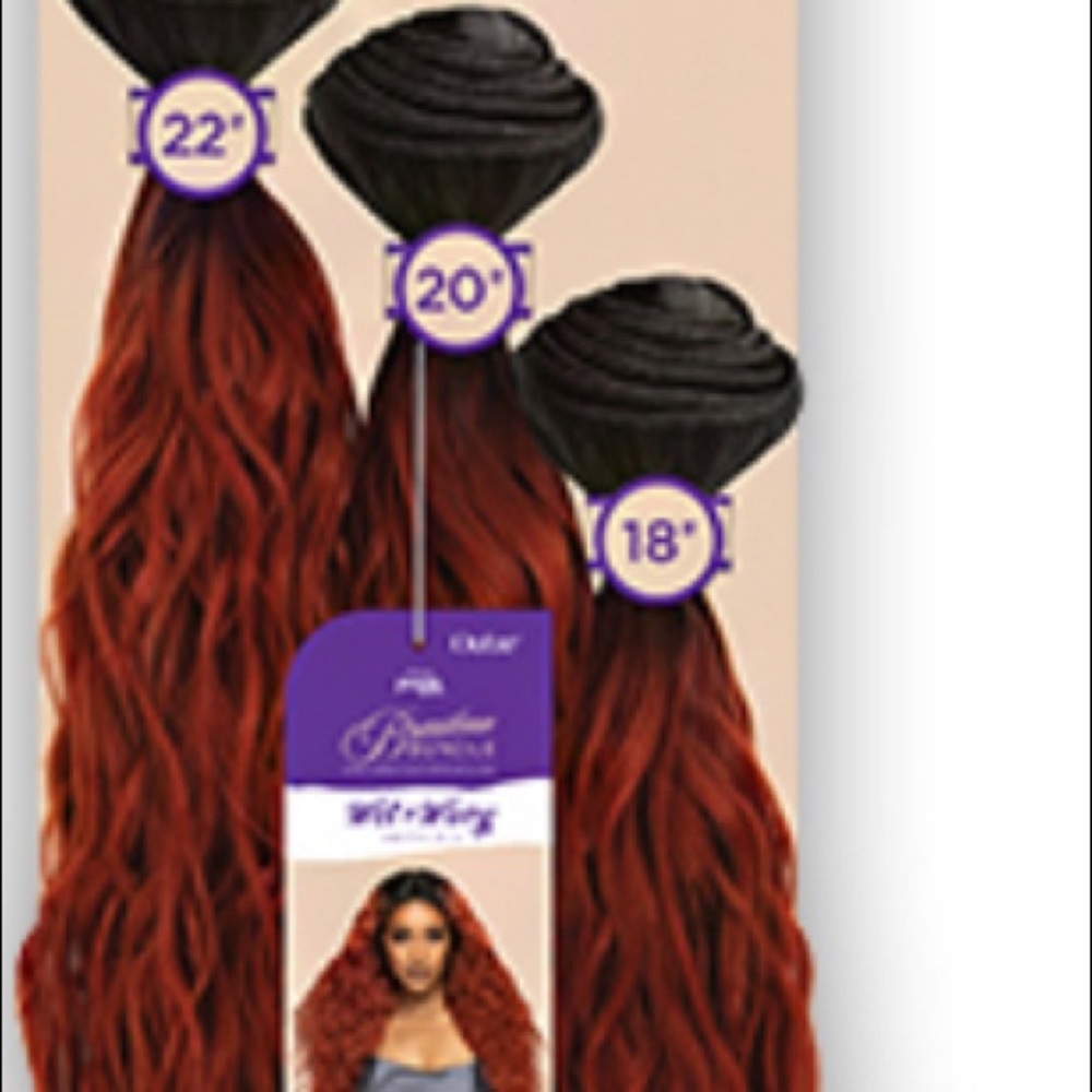 Outre braIlian bundle 18/20/22 DR RED COPPER